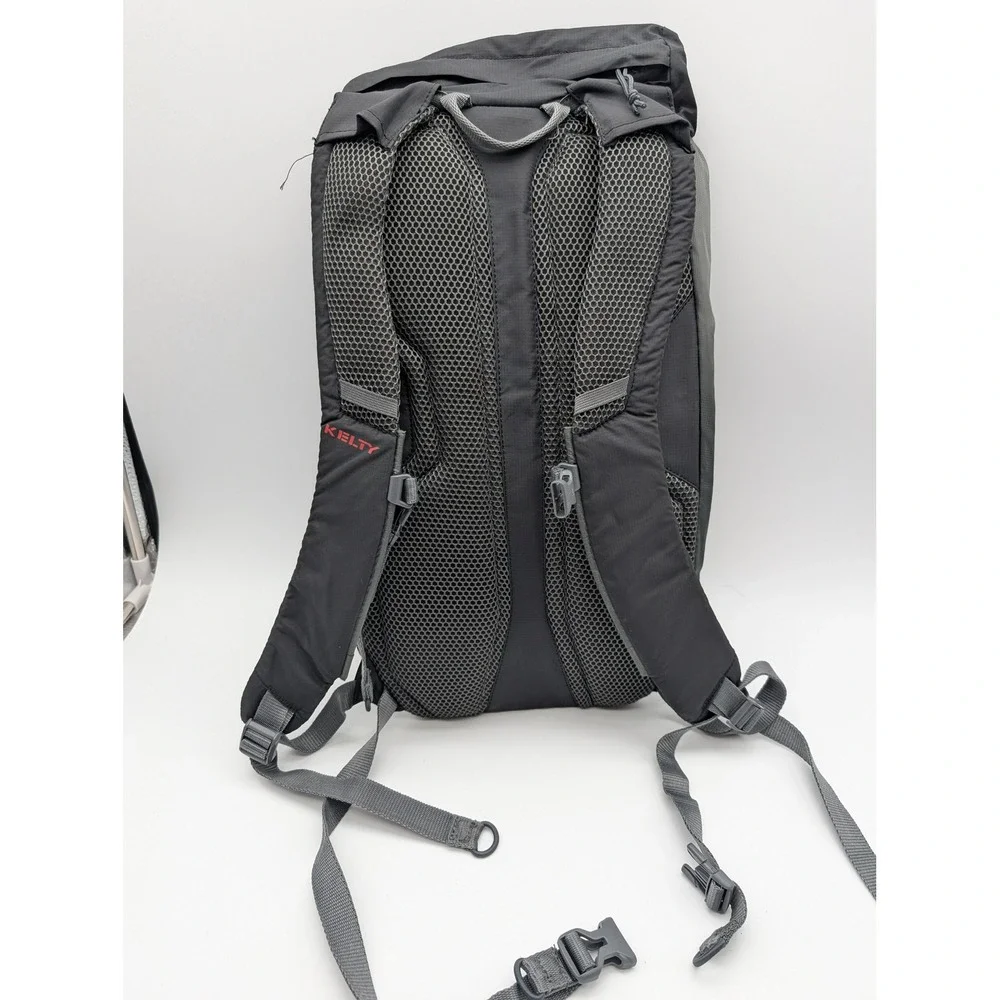 Kelty Basin 15L Backpack Black Gray Ripstop Hiking Daypack